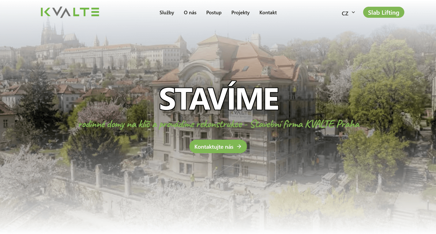 Kvalte.cz — SEO · stavební firma